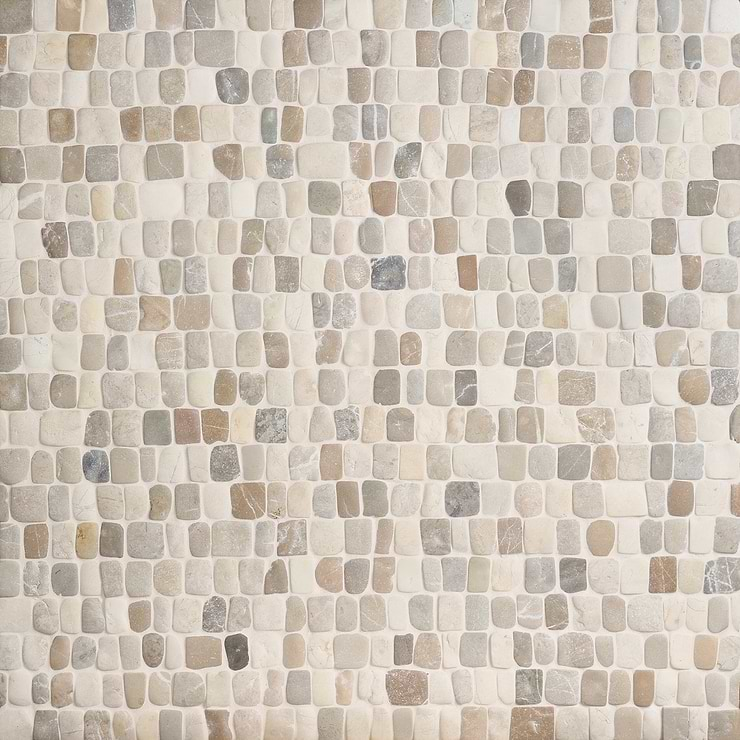 Nature Pathway Lombok Beige 2" Natural Stone Mosaic Tile