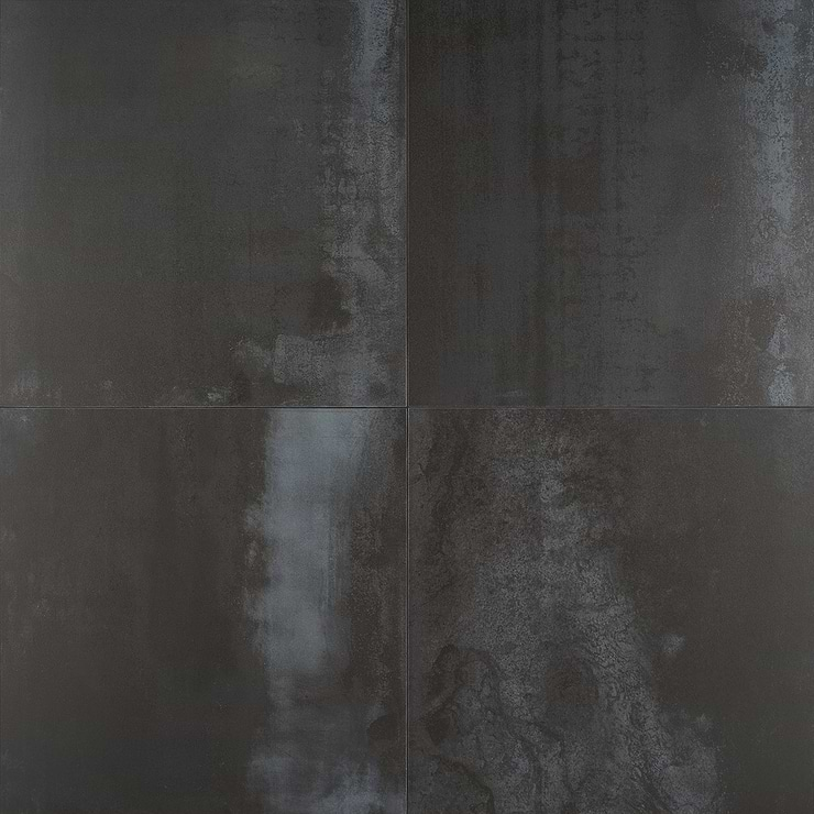 Sample-Hewlett Black Iron Matte Porcelain Tile