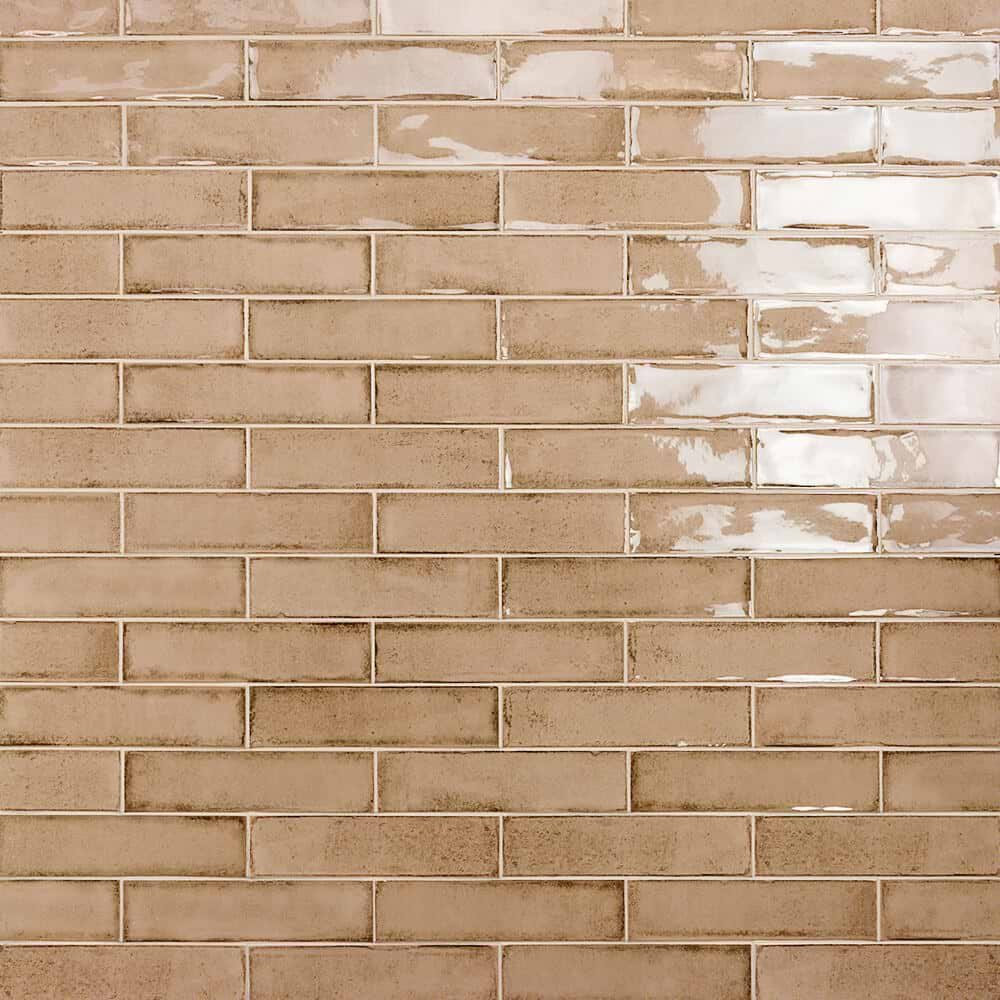 Castle Sandstorm Beige 3x12 Polished Ceramic Subway Wall Tile