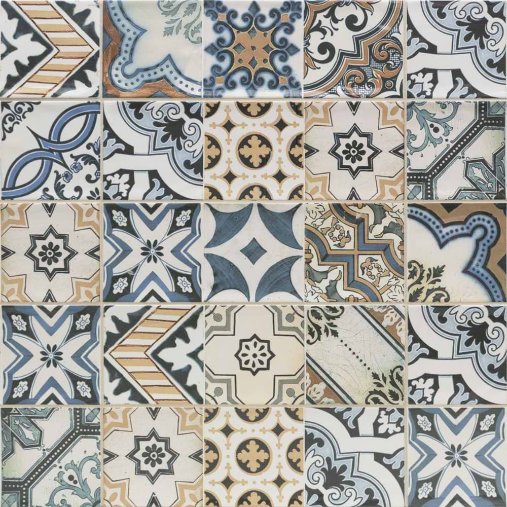 Santa Monica Warm Deco 4x12 Ceramic Wall Tile