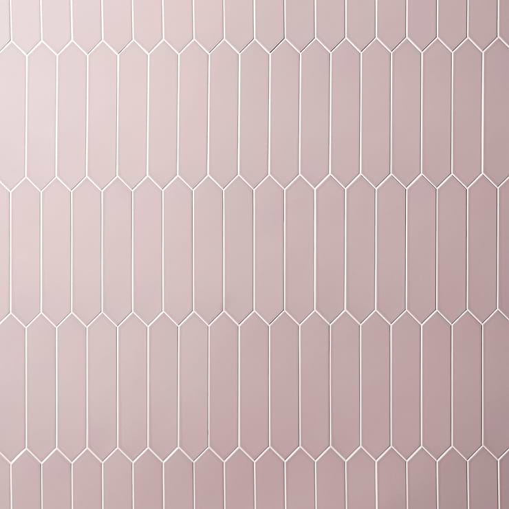 Kent Pink 3x12 Picket Polished Ceramic Wall Tile