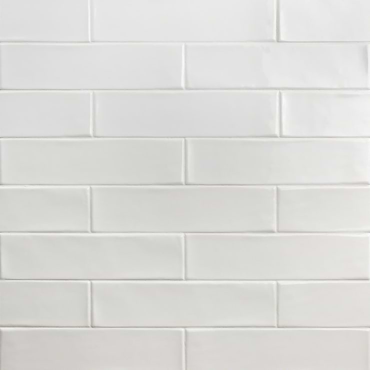 Manchester Bianco White 3x12 Polished Ceramic Subway Tile