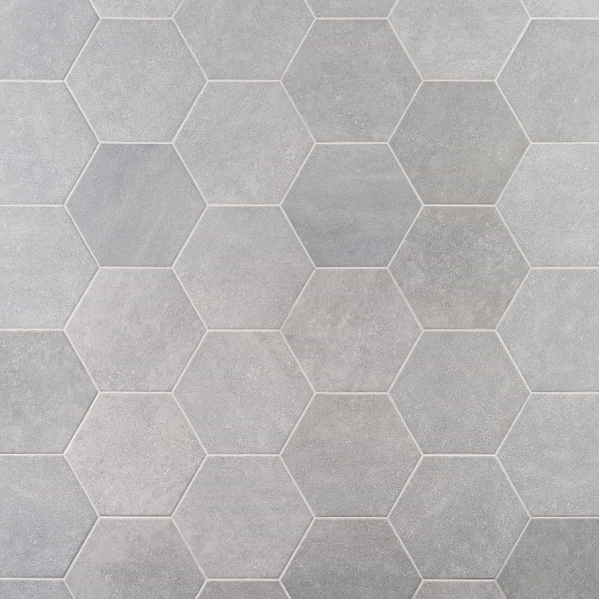 Texstone Gris Gray 9" Matte Porcelain Hexagon Tile