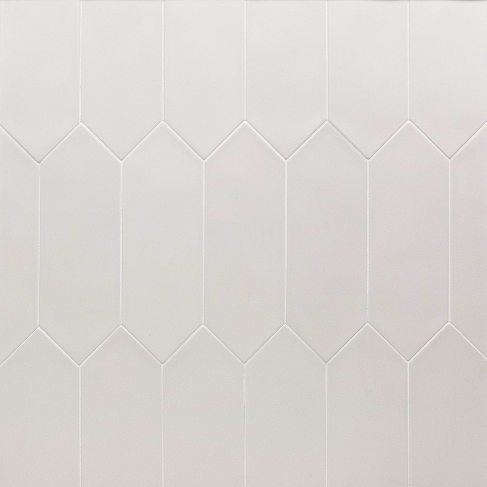 Aliante White 4x12 Picket Matte Porcelain Tile