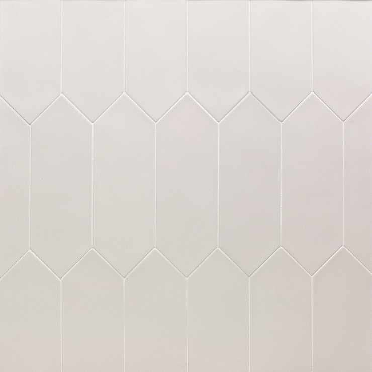 Aliante White 4x12 Picket Matte Porcelain Tile