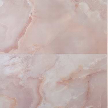 Jewel Onyx Coral Pink 24x48 Polished Porcelain Tile - Sample