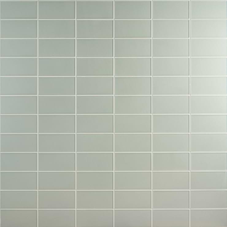 Stacy Garcia Maddox Frame Mineral Green 4x8 Matte Ceramic Subway Tile