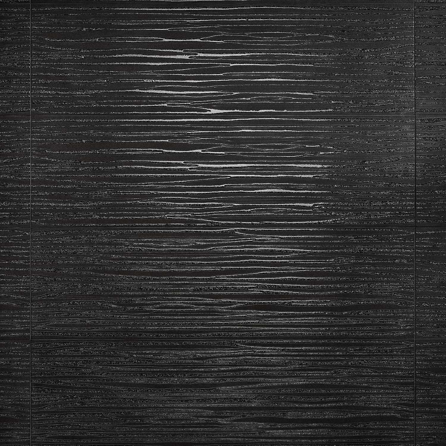 Halo Textured Rivulet Graphite Black 11x40 Ceramic Tile