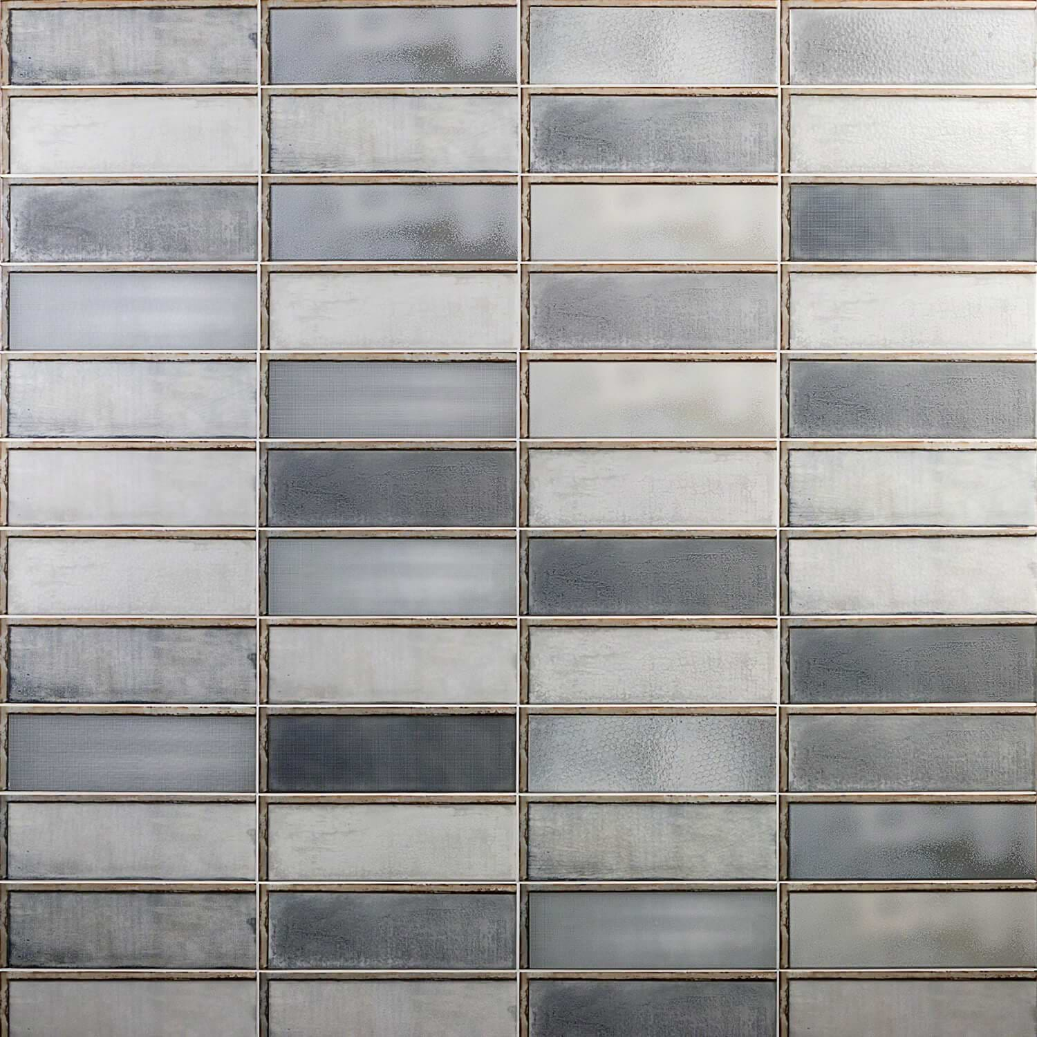 Diesel Industrial Light Gray 4x12 Glossy Ceramic Subway Tile