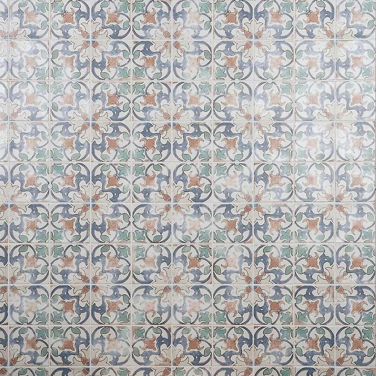 Paula Purroy Talia Fiesta Multicolor 5x5 Matte Ceramic Tile