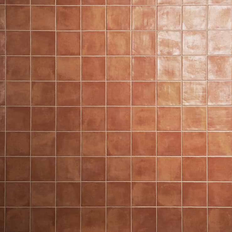 Paula Purroy Talia Terracotta 5x5 Matte Ceramic Tile