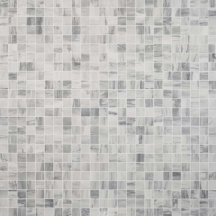 33 Sheet Scrap Lot: Petrawood White 2x2 Matte Porcelain Mosaic Tile
