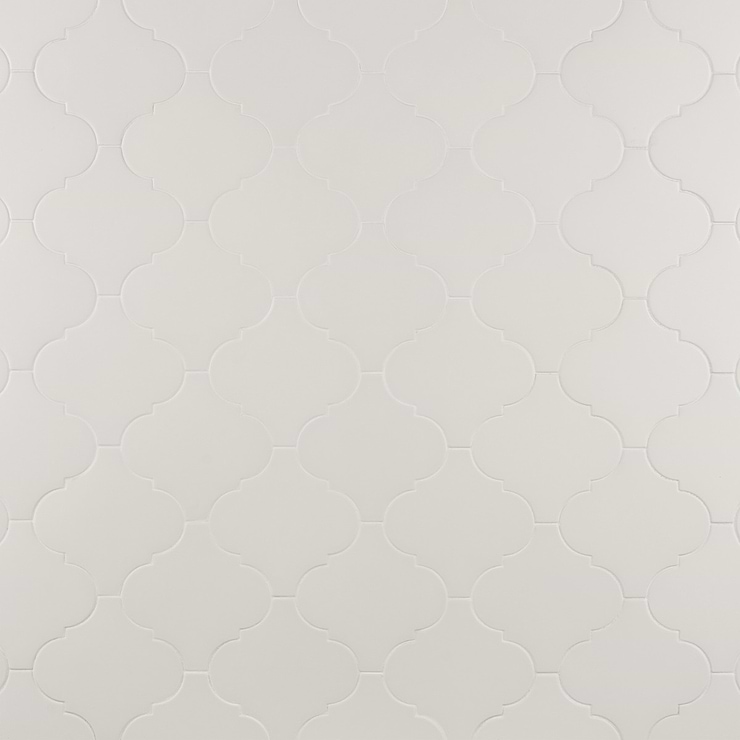 Zeal Arabesque White 8x8 Matte Porcelain Tile