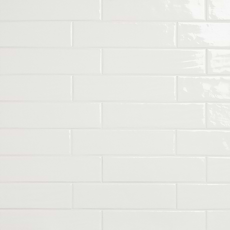 Chance White 2x10 Glossy Ceramic Tile