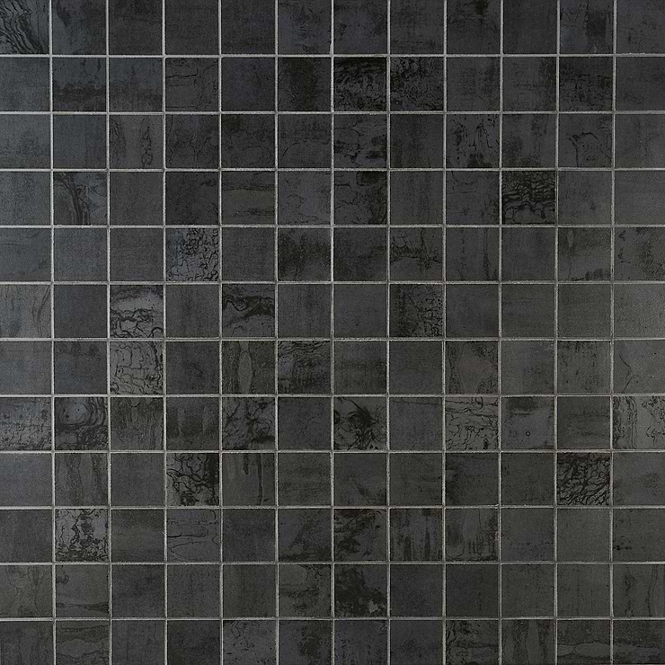 Angela Harris Inspira Dark Gray 2x2 Matte Porcelain Mosaic Tile