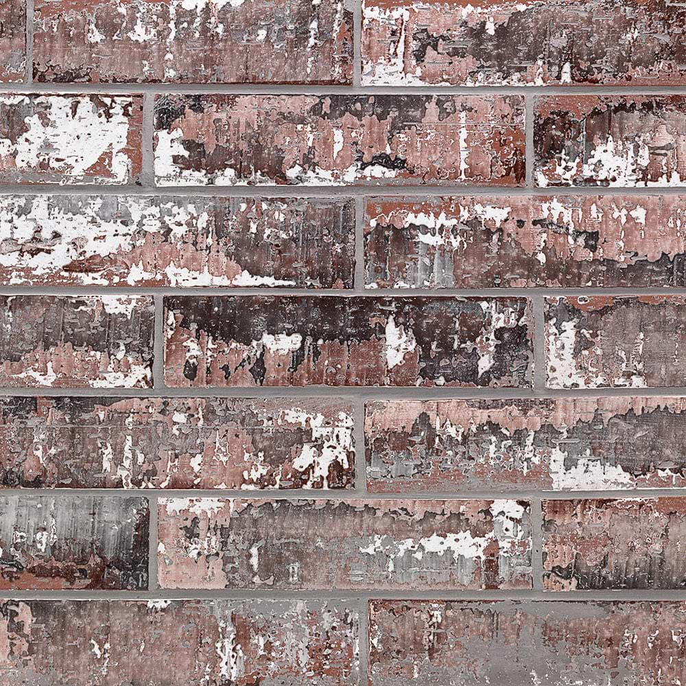 Urban Brick Faded Black 3x10 Clay Brick Wall Tile