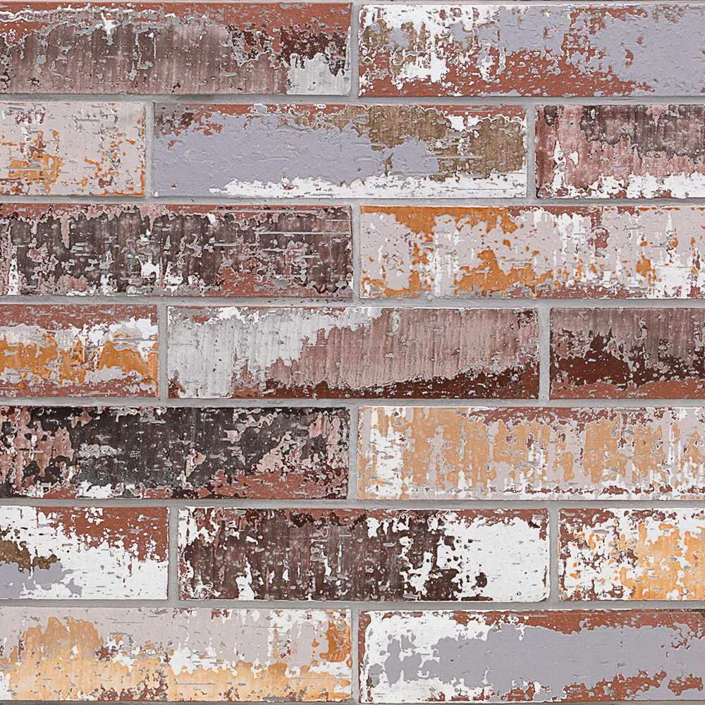 Urban Brick Industrial Mix 3x10 Clay Brick Wall Tile