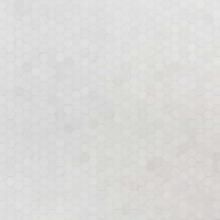 Bianco Dolomite White 2" Hexagon Premium Honed Marble Mosaic Tile