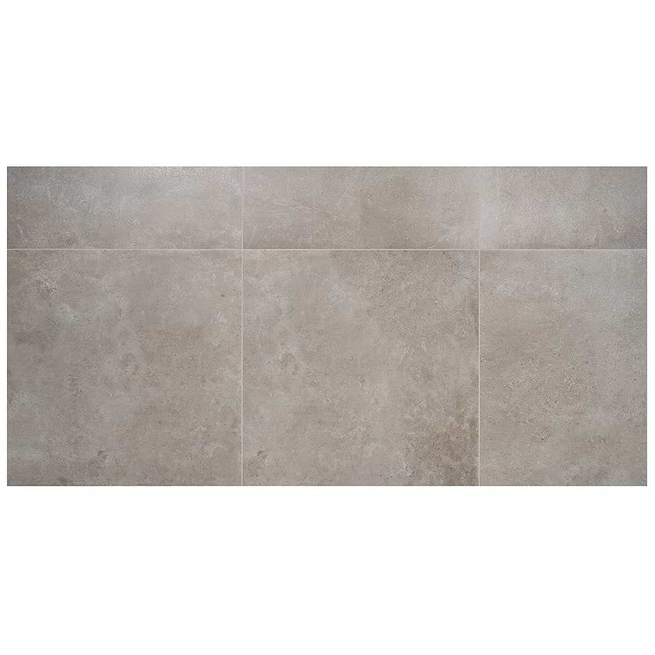 Saint Remy Grigio Gray 36x36 Limestone Look Semi-Polished Porcelain Tile