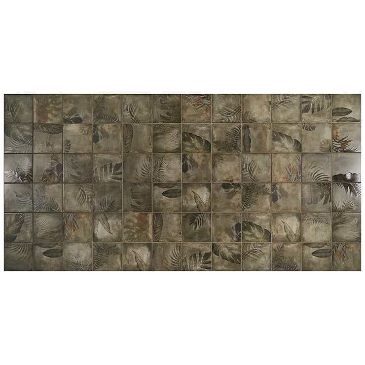 Angela Harris Wilder Papara Dark Deco 8x8 Matte Ceramic Tile