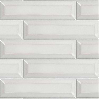Arctica Beveled Gray 2x8 Glossy Ceramic Tile