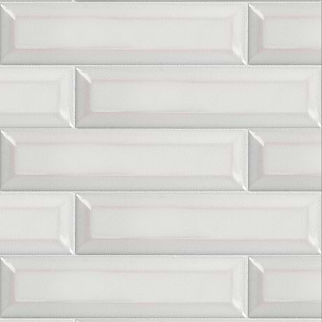 Arctica Beveled Gray 2x8 Glossy Ceramic Tile