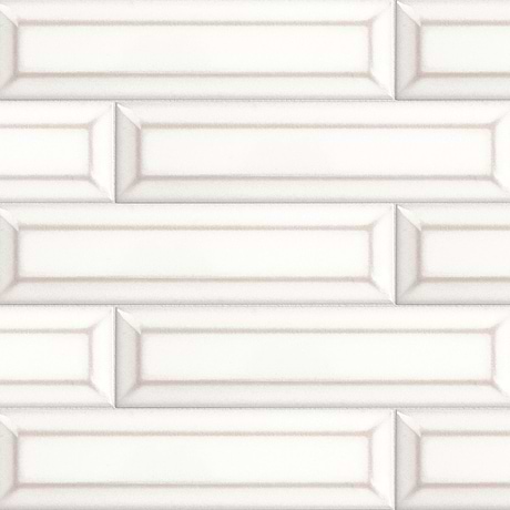 Arctica Beveled White 2x8 Glossy Ceramic Tile
