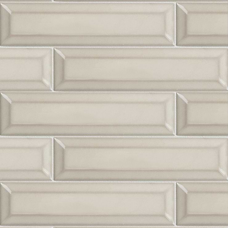 Arctica Beveled Beige 2x8 Glossy Ceramic Tile