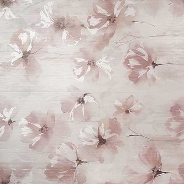 Monet Poetica Pink 24x48 Artisan Decor Matte Porcelain Tile - Sample