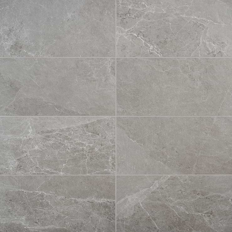 ZenTech Silver Gray 12x24 Matte Porcelain Tile