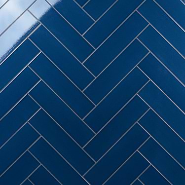Colorplay Nautical Blue 4.5x18 Glazed Crackled Ceramic Tile - Sample
