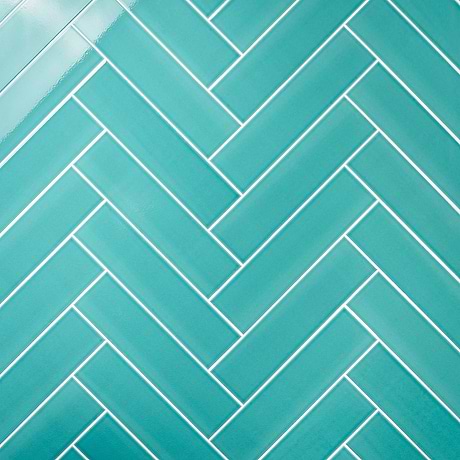 Colorplay Teal Green 4.5x18 Crackled Glossy Ceramic Tile