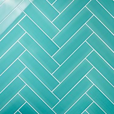 Colorplay Teal Green 4.5x18 Glazed Crackled Ceramic Tile - Sample