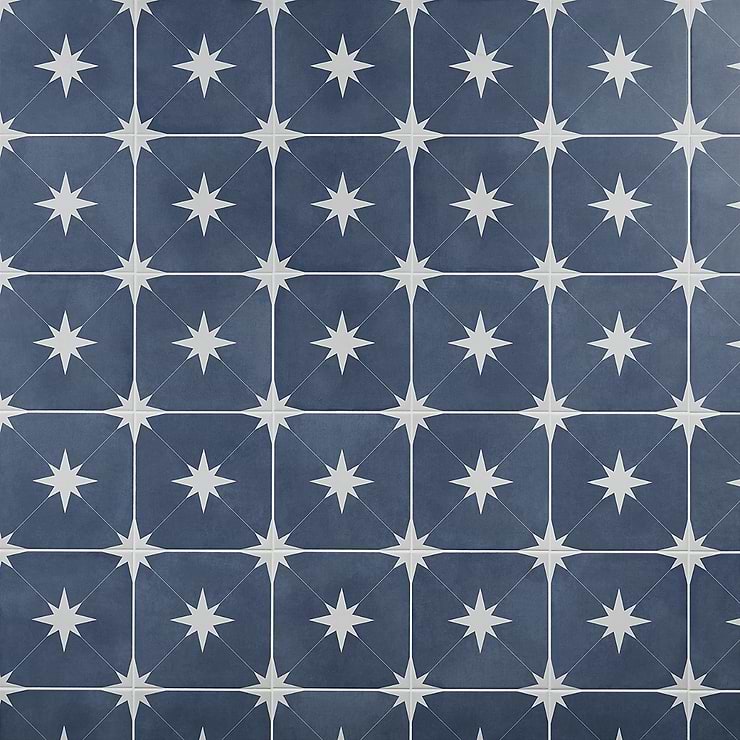 Tau Navy Blue 9x9 Matte Porcelain Tile