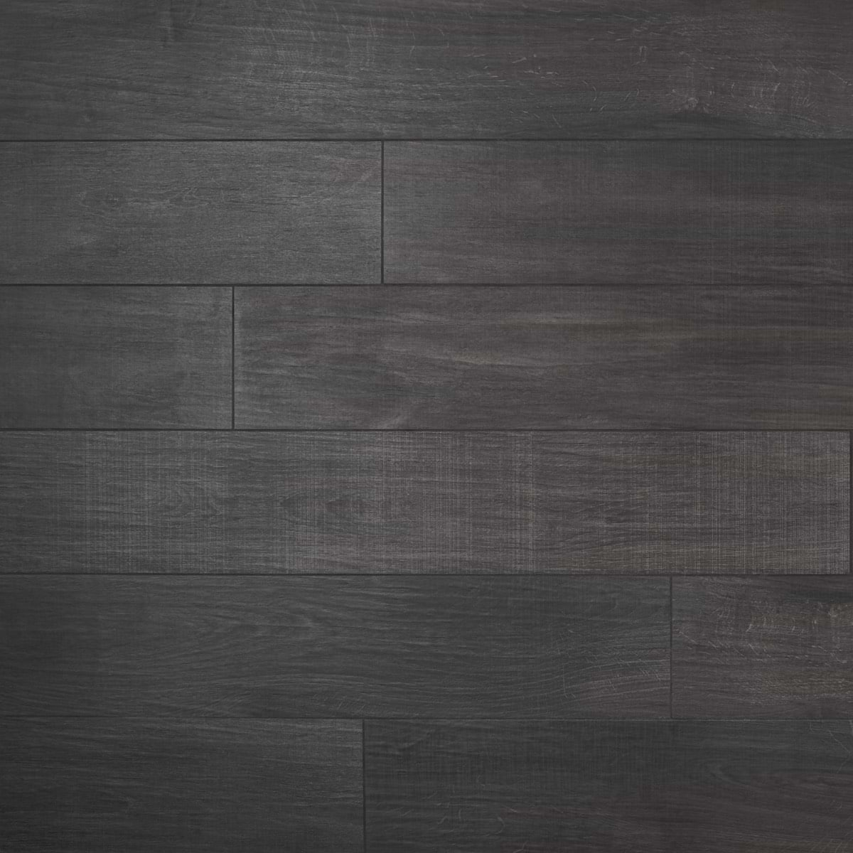 Kenridge Black 8x48 Wood Look Matte Porcelain Tile