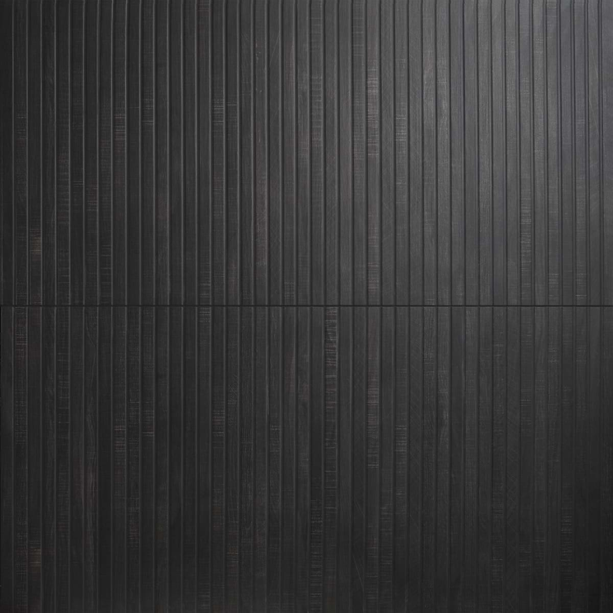 Kenridge Ribbon Black 24x48 Wood Look Matte Porcelain Tile