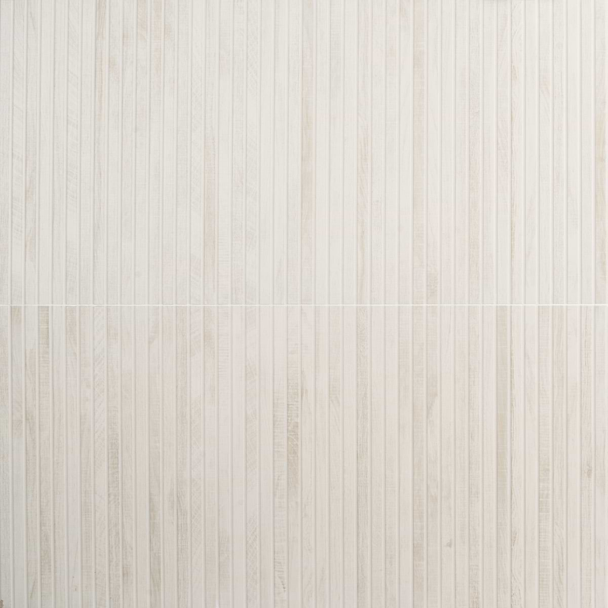 Kenridge Ribbon White 24x48 Wood Look Matte Porcelain Tile