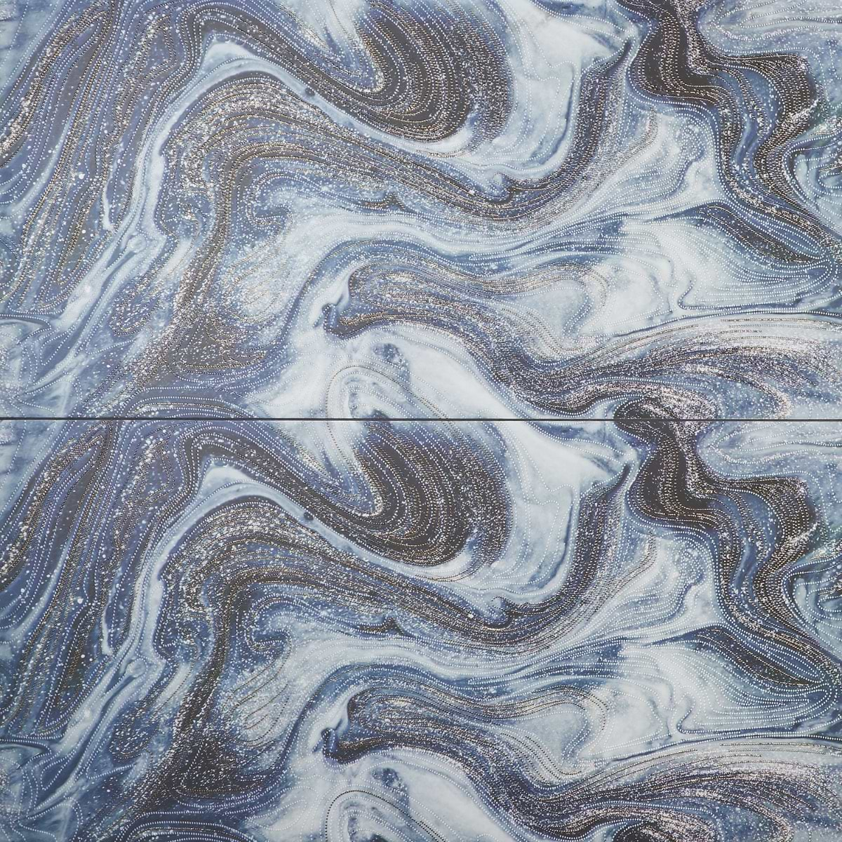 Australis By Paula Purroy Blue Deco 24x48 Artisan Decor Polished Porcelain Tile