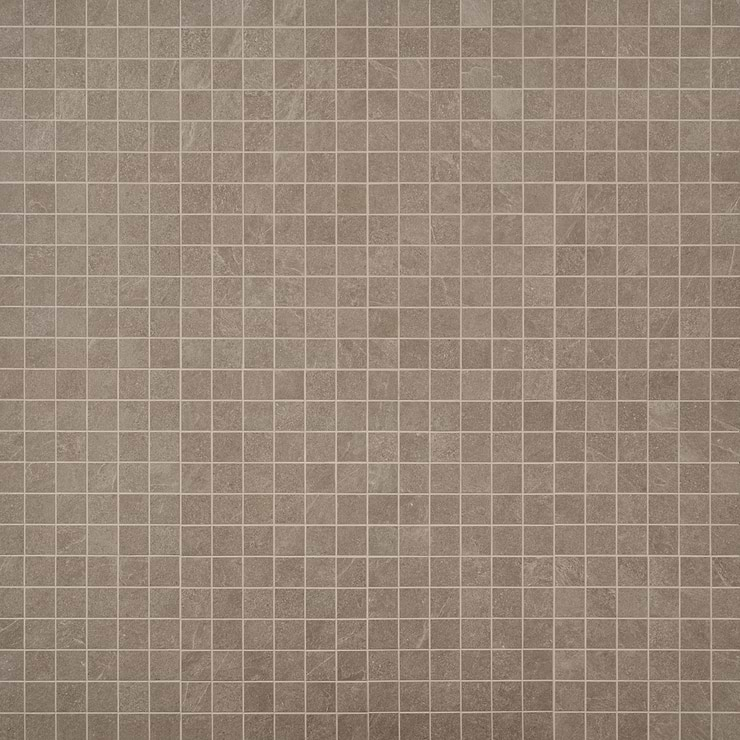 Era Caramel Brown 2x2 Limestone Look Matte Porcelain Mosaic Tile