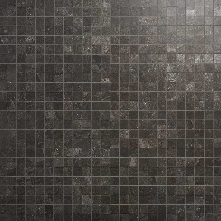 Santo Charcoal Black 2x2 Matte Porcelain Mosaic Tile