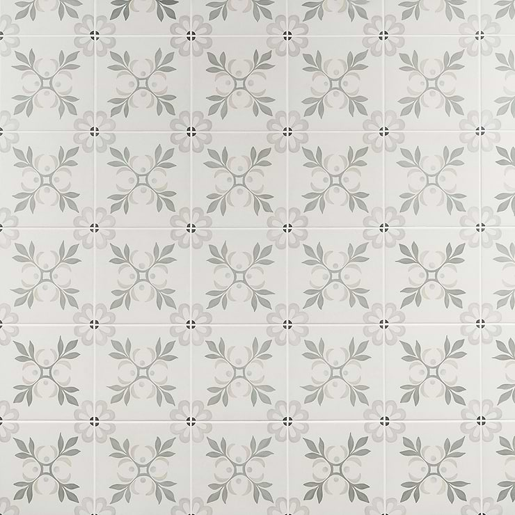 Lapaz Blossom Green 9x9 Matte Porcelain Tile