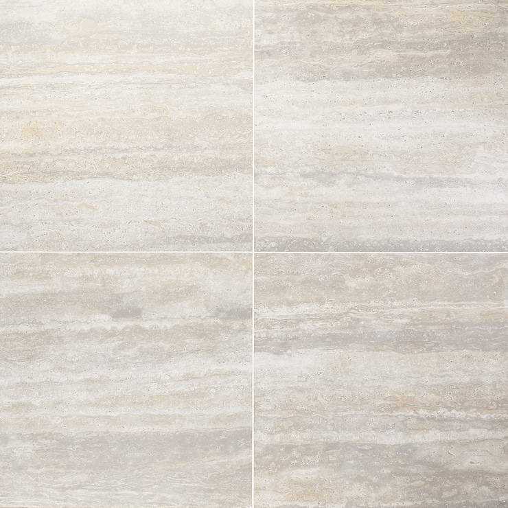 Vigo Travertino Sunshine 24x24 Matte Porcelain Tile