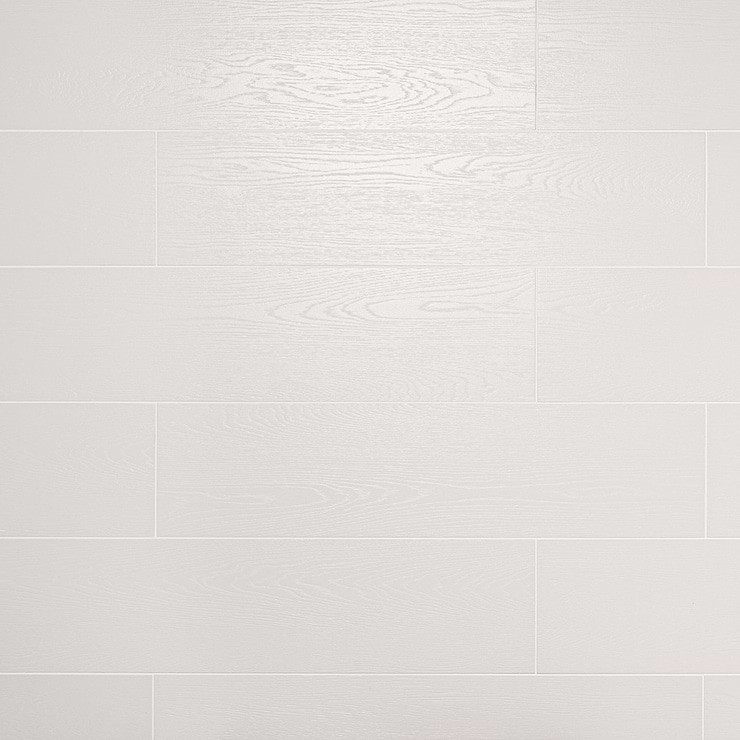 Skoven Blanco 8x36 White Matte Porcelain Wood Look Tile