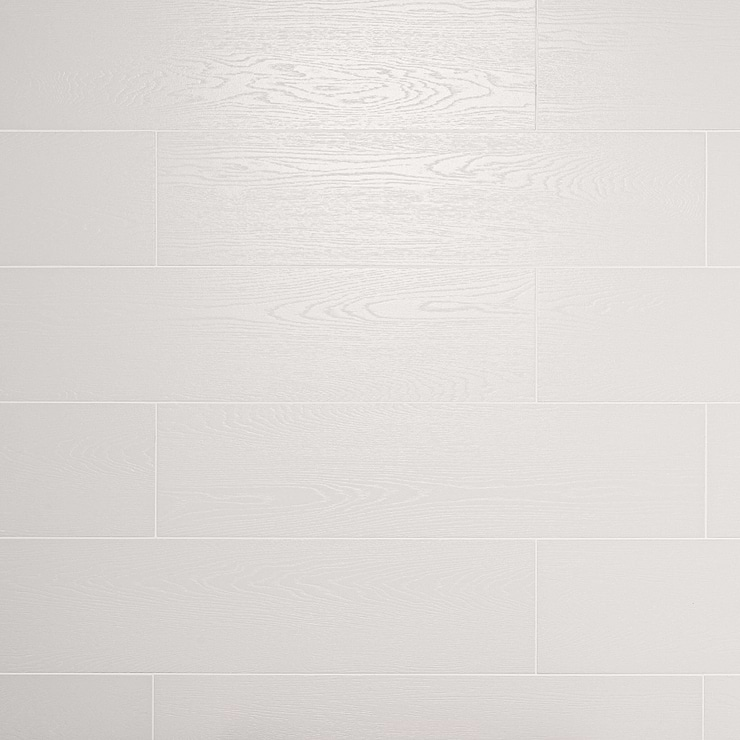 Skoven Blanco 8x36 White Matte Porcelain Wood Look Tile