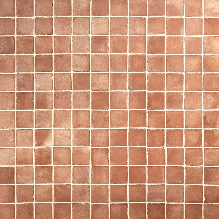 Terra Villa Red 4x4 Matte Presealed Genuine Terracotta Tile