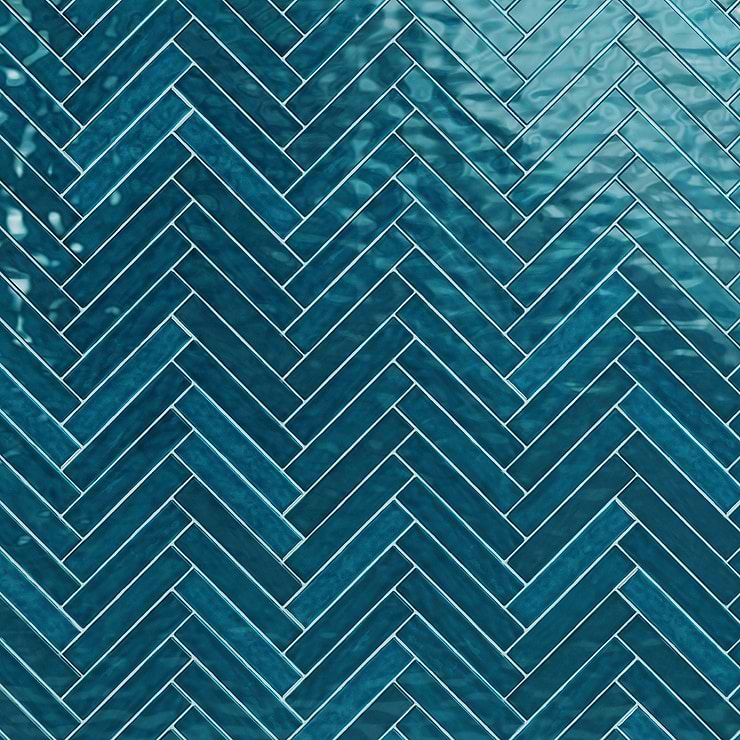 Seaport Atlantic Blue 2x10 Polished Ceramic Subway Wall Tile