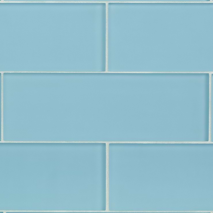 Loft Turquoise 4x12 Frosted Glass Tile 