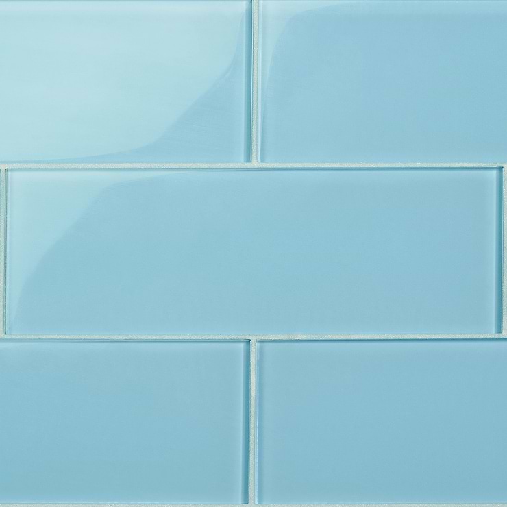 Loft Turquoise 4x12 Polished Glass Tile