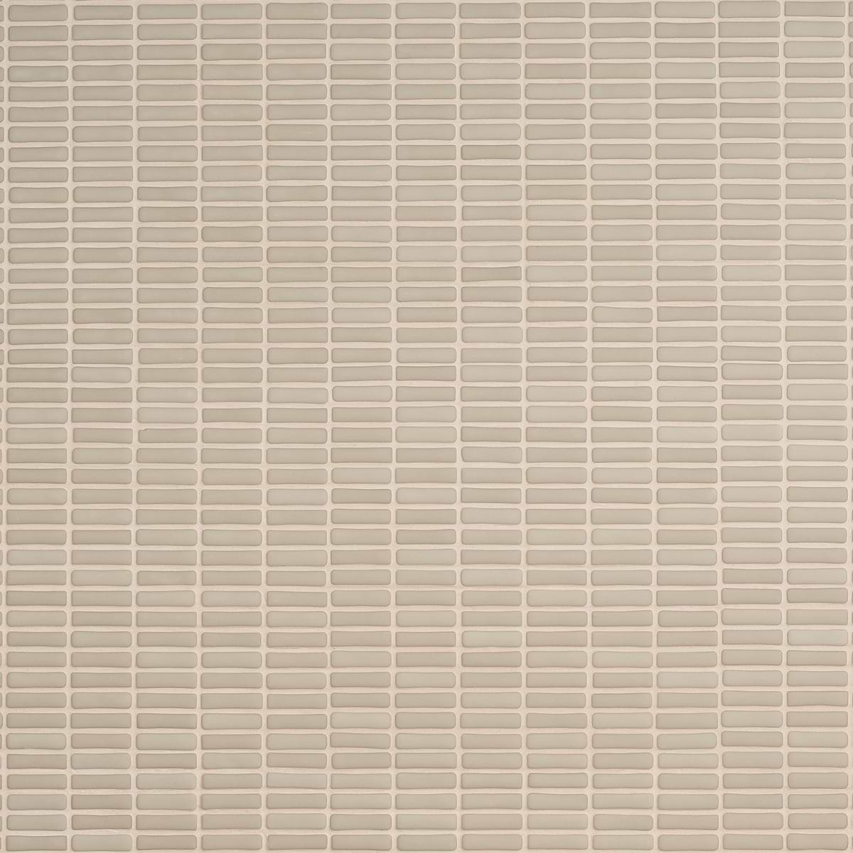 Venini Beige 1/2" x 2" Mini Brick Frosted Glass Mosaic Tile