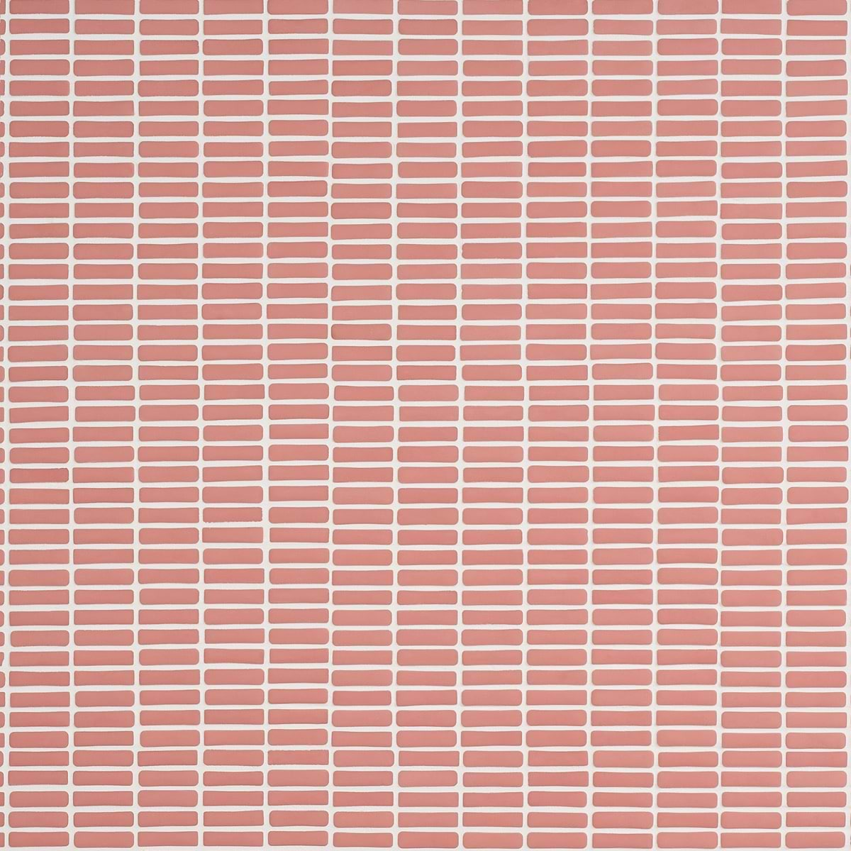 Venini Pink 1/2" x 2"  Mini Brick Frosted Glass Mosaic Tile